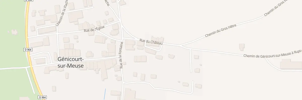 Plan du 12A Rue du Chateau à Génicourt-sur-Meuse