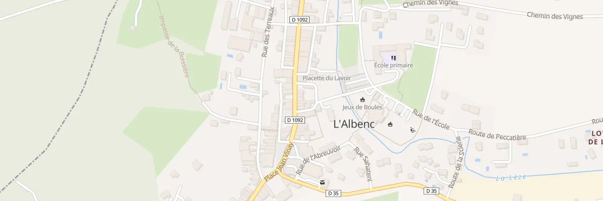Plan du 55 Rue Malossane à L’Albenc