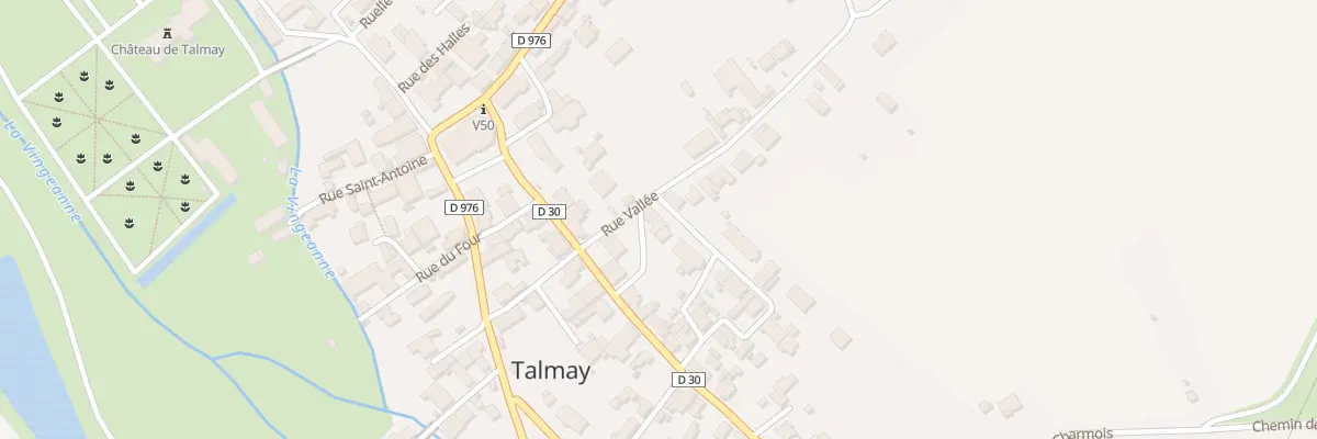 Plan du 20 Rue Vallée à Talmay