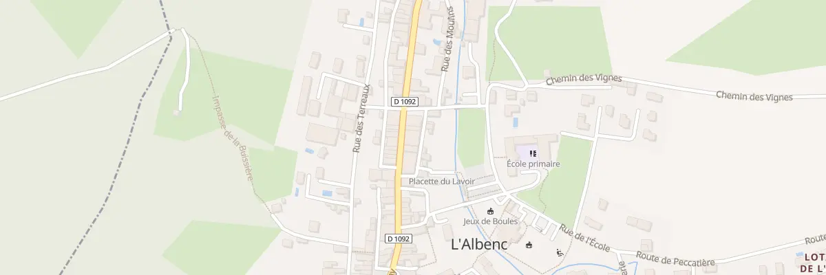 Plan du 67 Rue du Pressoir à L’Albenc