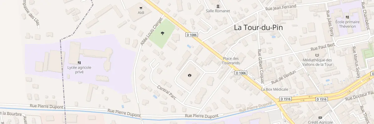 Plan du 33 Rue Pierre Vincendon à La Tour-du-Pin