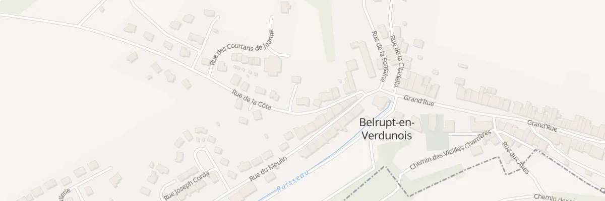 Plan du 14 Rue de la Cote à Belrupt-en-Verdunois