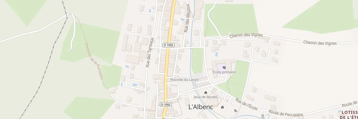 Plan du 88 Rue du Pressoir à L’Albenc