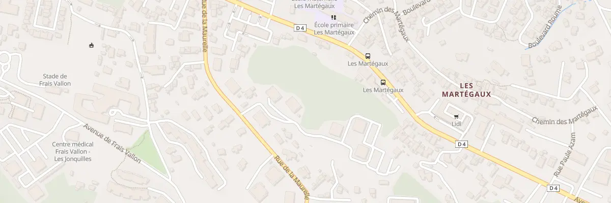 Plan du 43 Rue de la maurelle à Marseille 13e Arrondissement