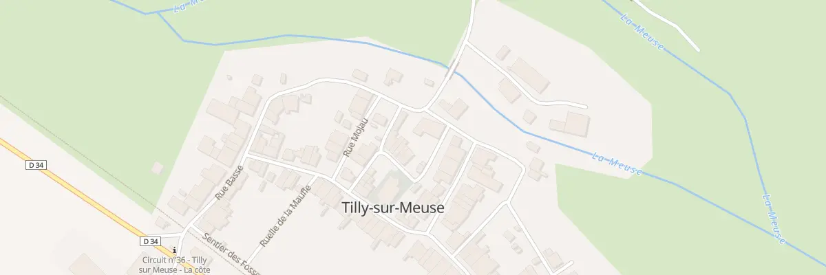 Plan du 7 Rue de Derriere l’Eglise à Tilly-sur-Meuse