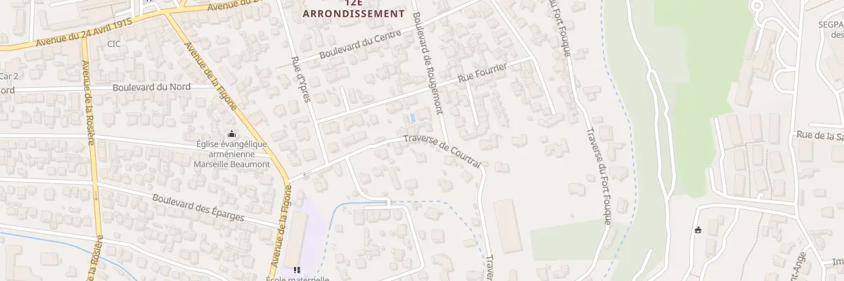 Plan du 26 Tsse de Courtrai à Marseille 12e Arrondissement