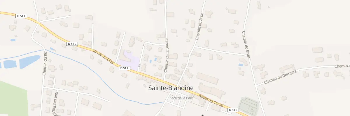 Plan du 6 Che de la Barate à Sainte-Blandine