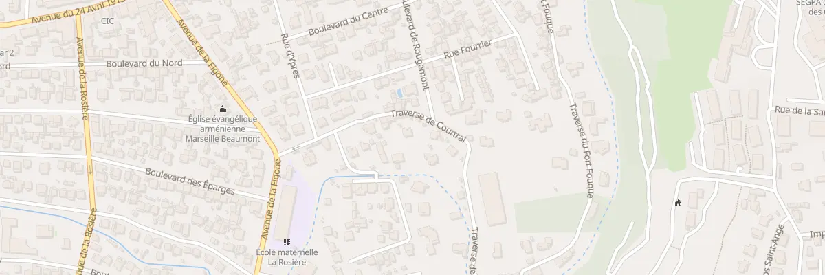 Plan du 10 Tsse de Courtrai à Marseille 12e Arrondissement