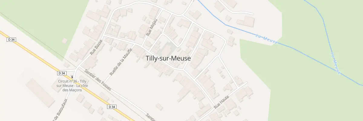 Plan du 1 Rue de l’Eau à Tilly-sur-Meuse