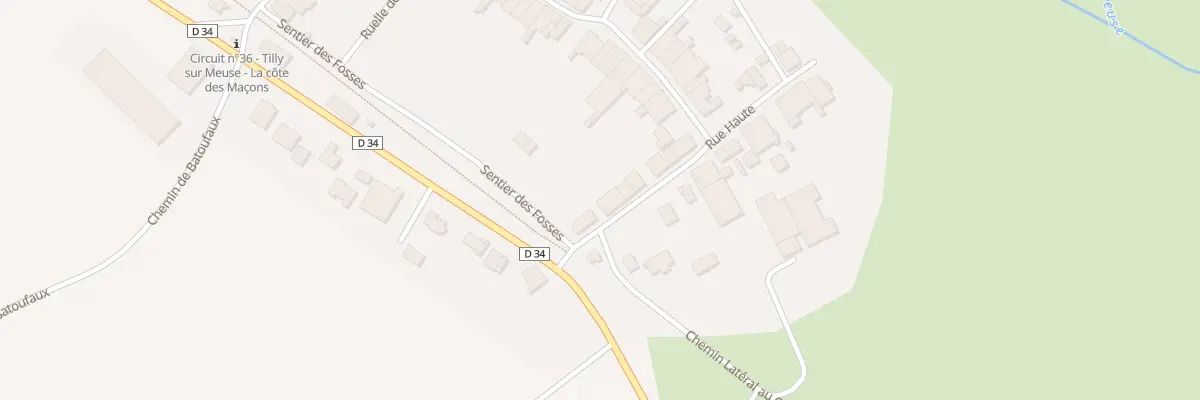 Plan du 3 Rue Haute à Tilly-sur-Meuse