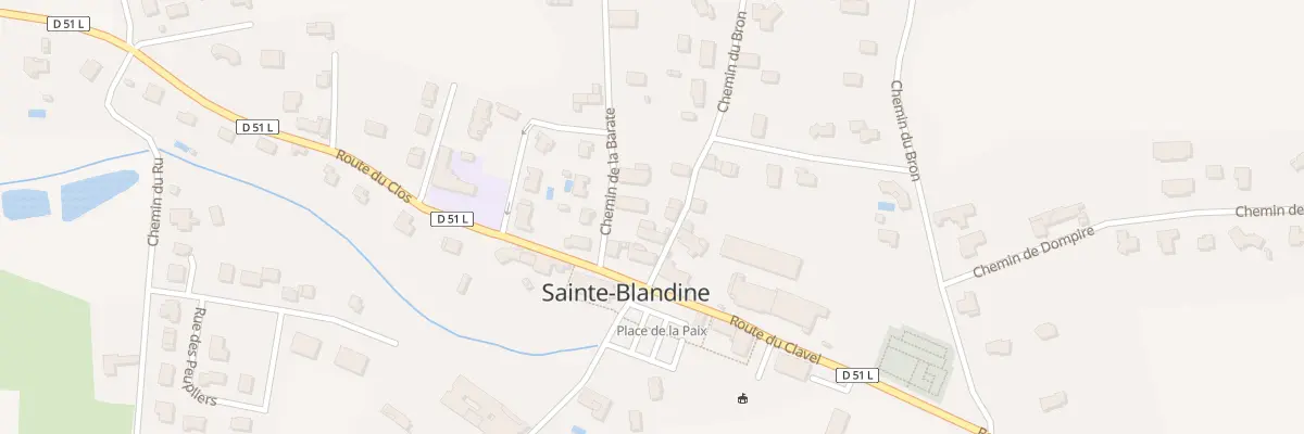 Plan du 5 Che du Bron à Sainte-Blandine