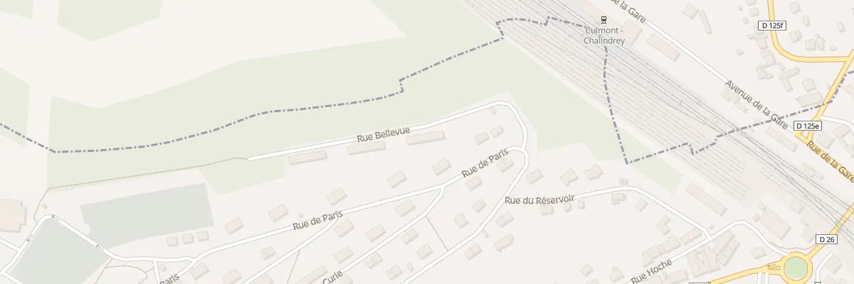 Plan du 9002 Rue Bellevue à Chalindrey