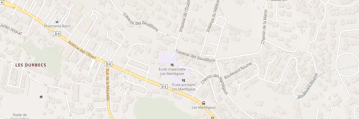 Plan du 82 Tra de Baudillons à Marseille 13e Arrondissement