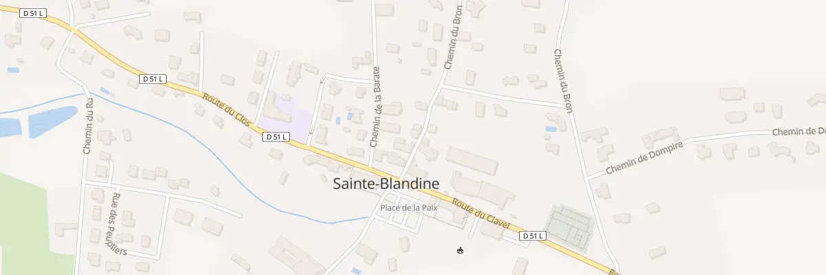 Plan du 7 Che du Bron à Sainte-Blandine
