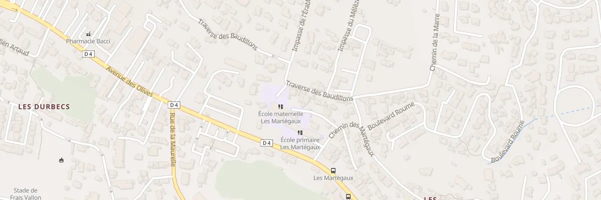 Plan du 84 Tra de Baudillons à Marseille 13e Arrondissement
