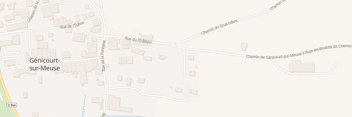Plan du 20B Rue du Chateau à Génicourt-sur-Meuse