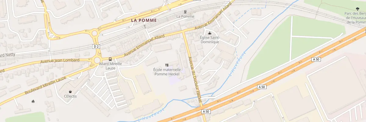Plan du 16 Av du Docteur Heckel à Marseille 11e Arrondissement