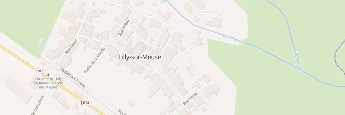 Plan du 6 Rue de l’Eau à Tilly-sur-Meuse