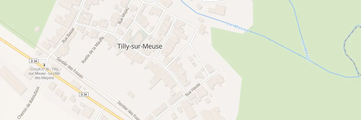 Plan du 25 Grande Rue à Tilly-sur-Meuse