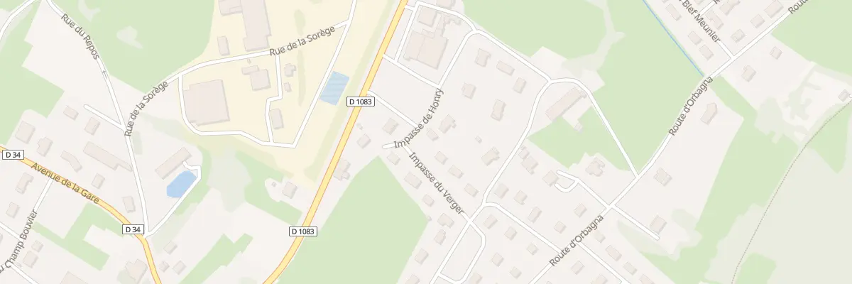 Plan du 8 Rue du Verger à Beaufort-Orbagna
