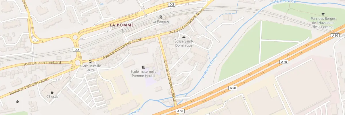 Plan du 15 Av du Docteur Heckel à Marseille 11e Arrondissement