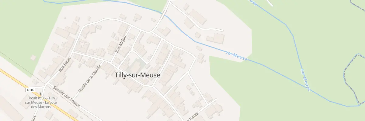 Plan du 12 Rue de l’Eau à Tilly-sur-Meuse