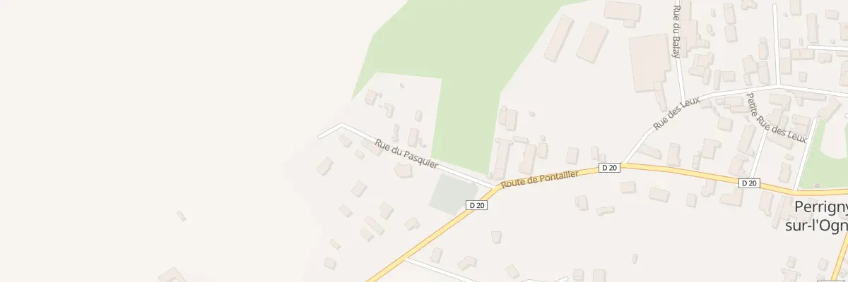 Plan du 4 Rue du Pasquier à Perrigny-sur-l’Ognon