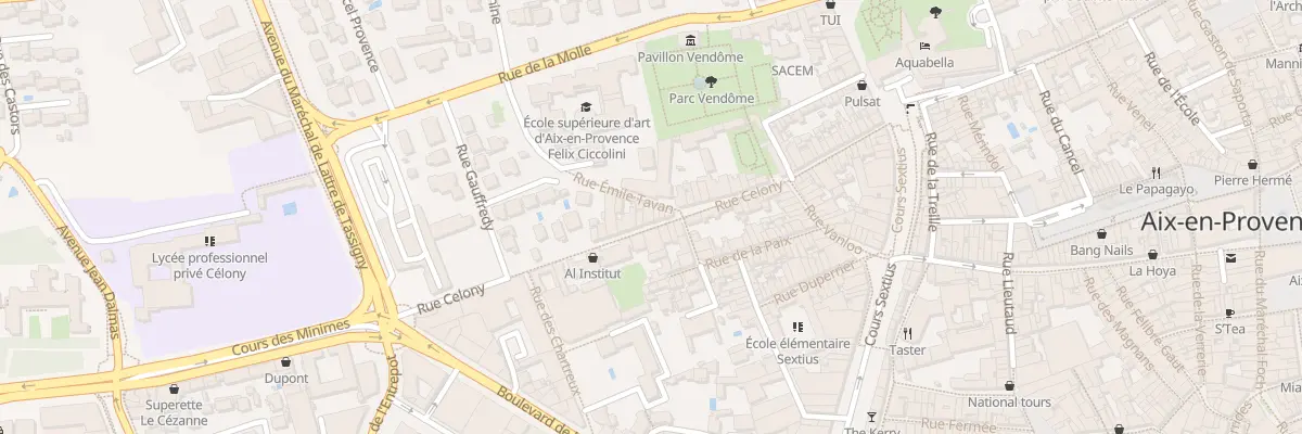 Plan du 60 Rue Celony à Aix-en-Provence
