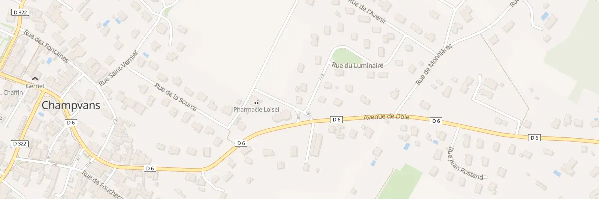 Plan du 1 Rue du Luminaire à Champvans