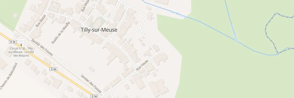 Plan du 11 Rue Haute à Tilly-sur-Meuse