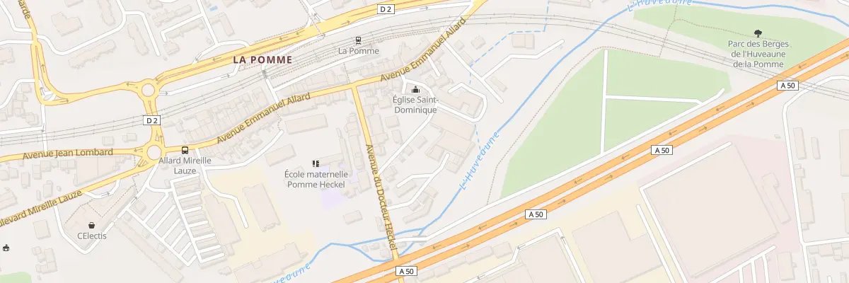 Plan du 21B Av du Docteur Heckel à Marseille 11e Arrondissement