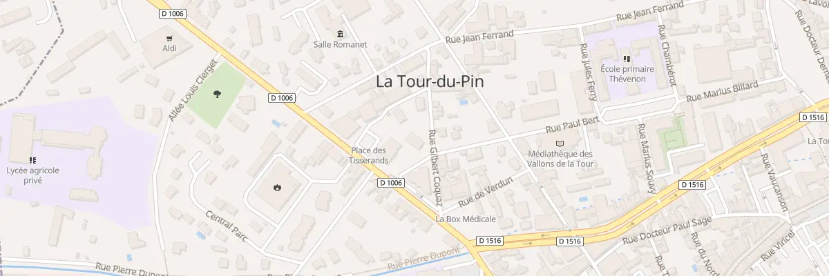Plan du 11 Rue Gilbert Coquaz à La Tour-du-Pin