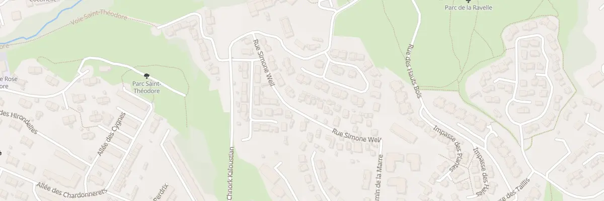 Plan du 61 Rue simone weil à Marseille 13e Arrondissement