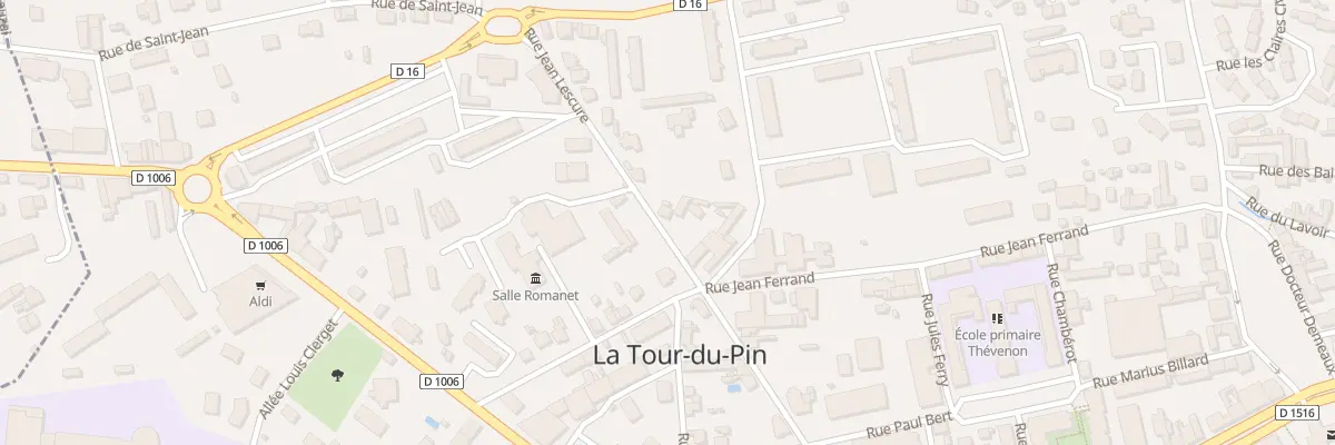 Plan du 34 Rue Jean Lescure à La Tour-du-Pin