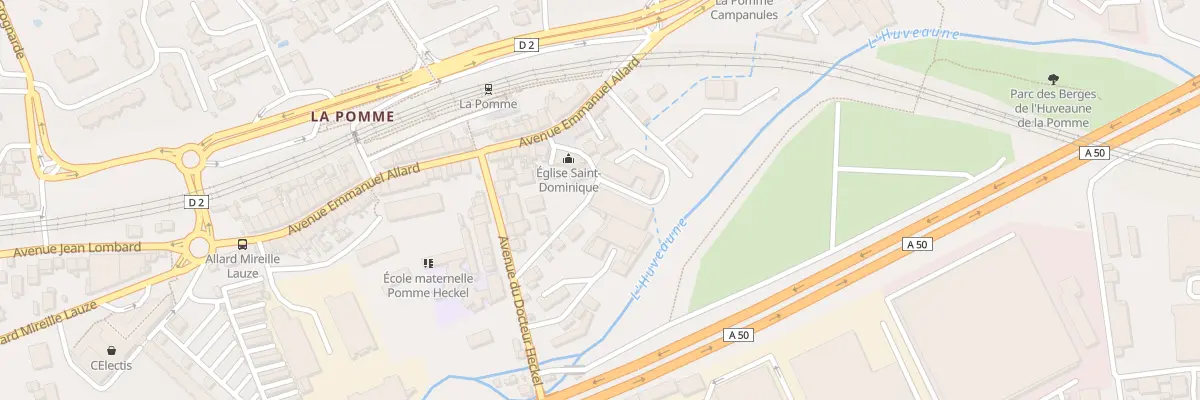 Plan du 21 Av du Docteur Heckel à Marseille 11e Arrondissement