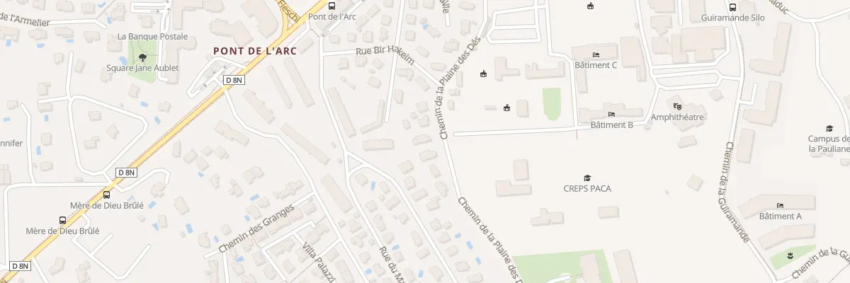 Plan du 210 Che de la Plaine des dés à Aix-en-Provence