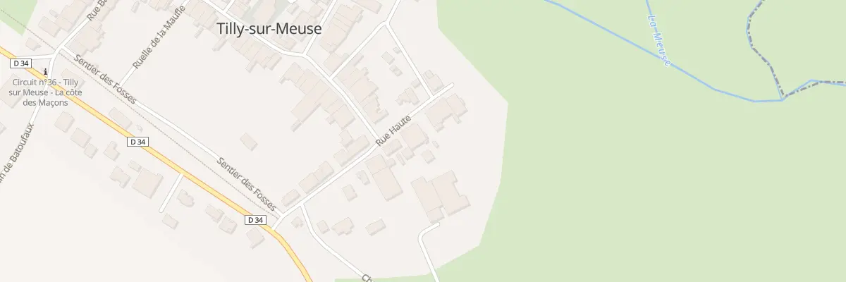 Plan du 20 Rue Haute à Tilly-sur-Meuse