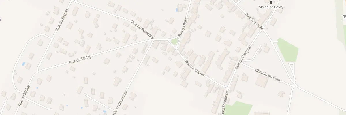 Plan du 2 Rue du Chêne à Gevry