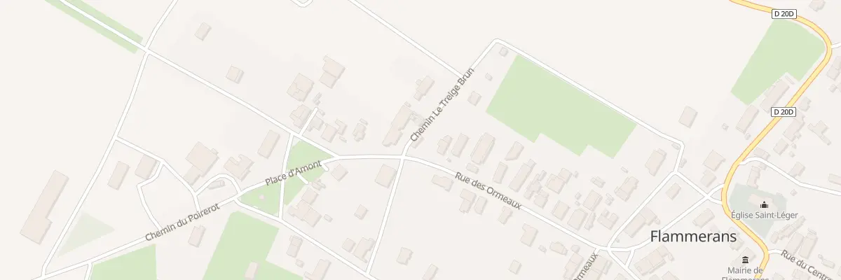 Plan du 28 Rue des Ormeaux à Flammerans