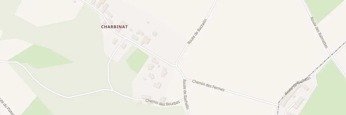 Plan du 1239 Rte du Charbinat à Arandon-Passins