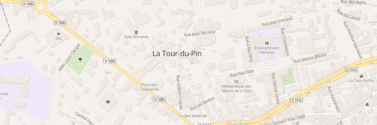 Plan du 23 Rue Jean Jaures à La Tour-du-Pin