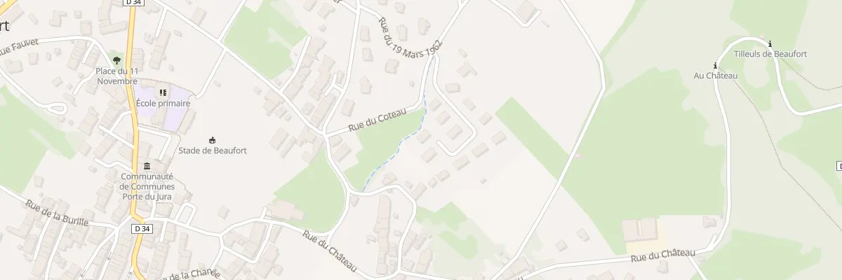 Plan du 19 Rue Clos Buzeau à Beaufort-Orbagna