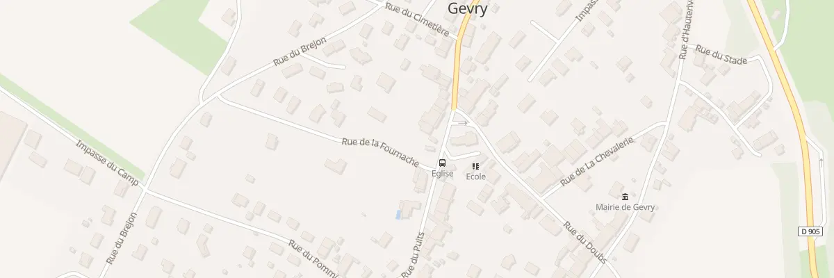 Plan du 6 Pl de l’Eglise à Gevry