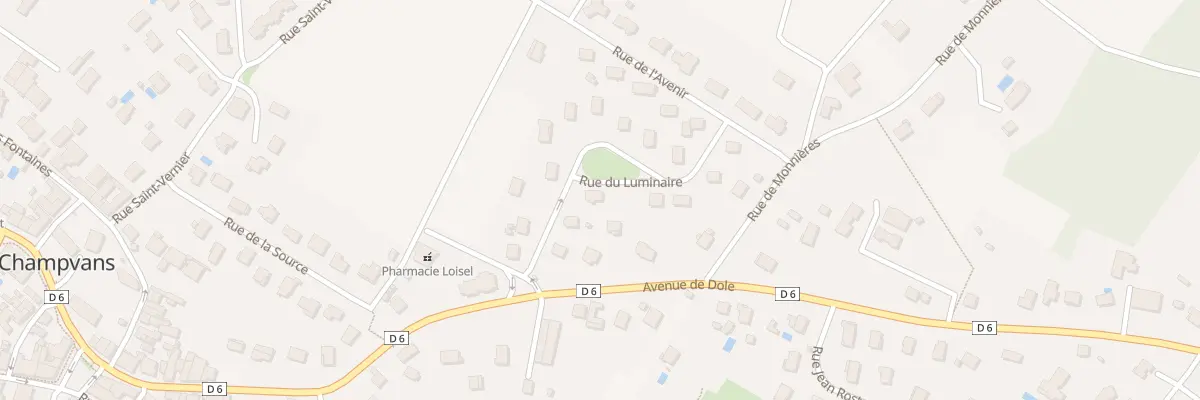 Plan du 6 Rue du Luminaire à Champvans