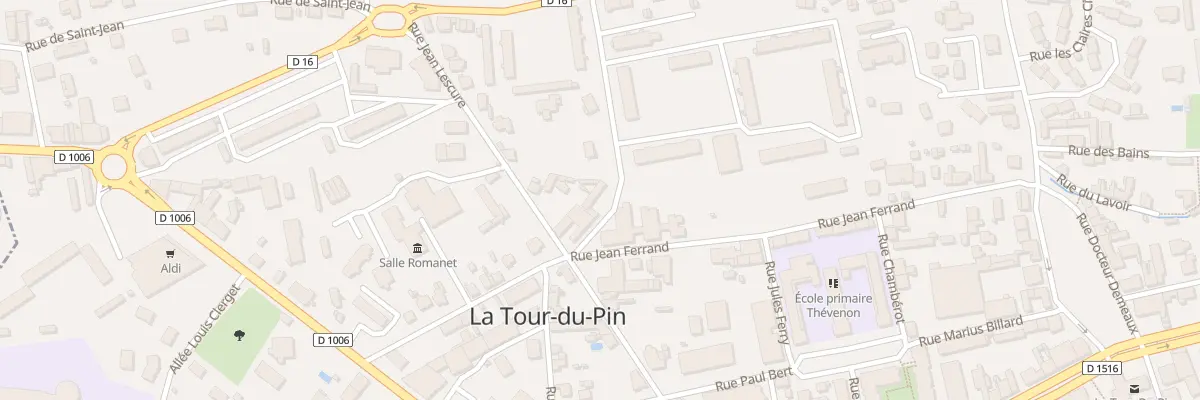 Plan du 32 Rue Jean Lescure à La Tour-du-Pin
