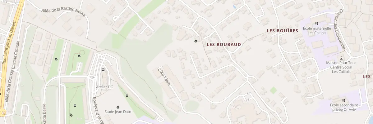 Plan du 95 Bd Sylvestre à Marseille 12e Arrondissement