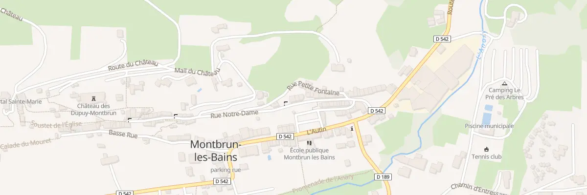 Plan du 5300 Notre Dame à Montbrun-les-Bains
