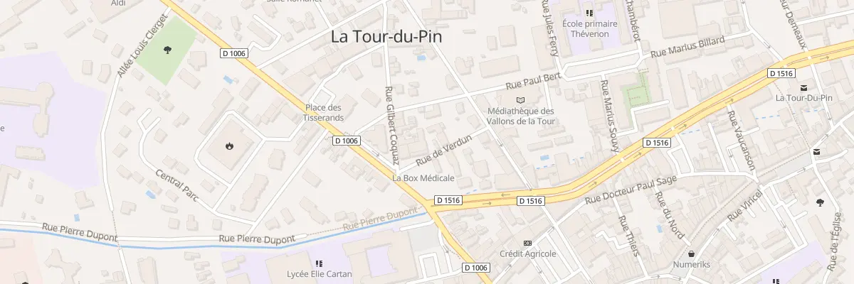 Plan du 1B Rue de Verdun à La Tour-du-Pin