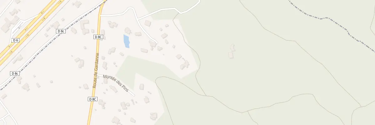 Plan du 318 Che de la Colline des Molx à Simiane-Collongue