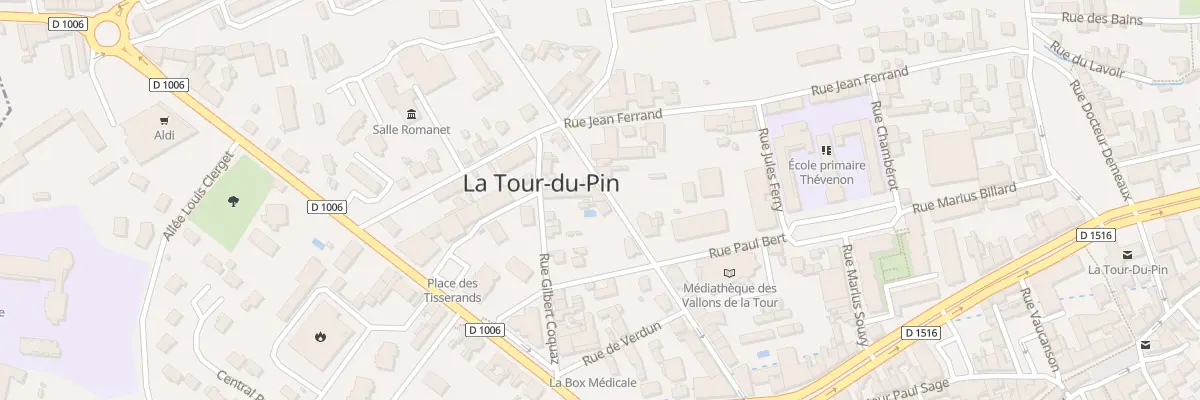 Plan du 25 Rue Jean Jaures à La Tour-du-Pin